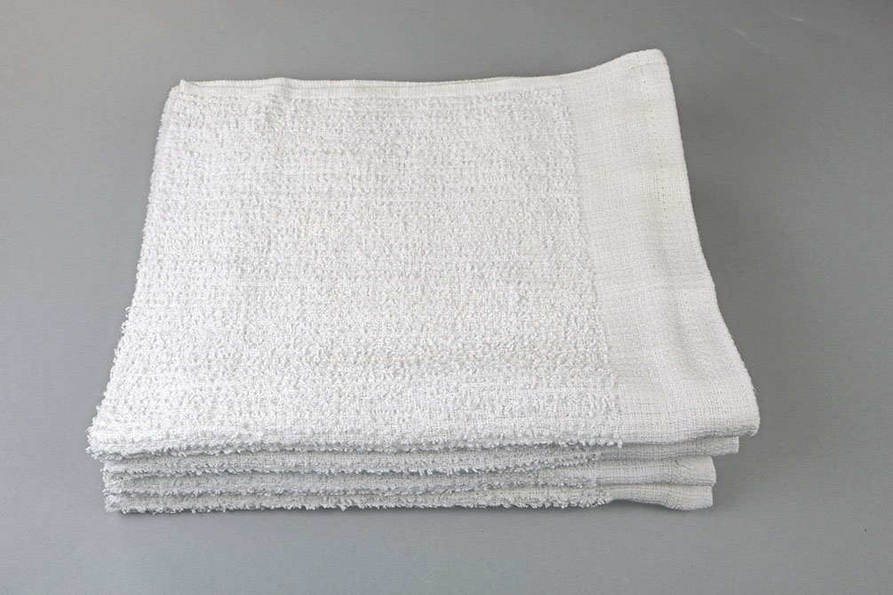 24pack cotton white ribbed terry restaurant